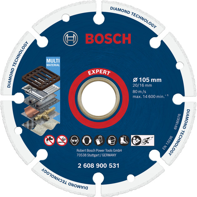 BOSCH EXPERT Диамантен диск за Метал 100x20/16mm