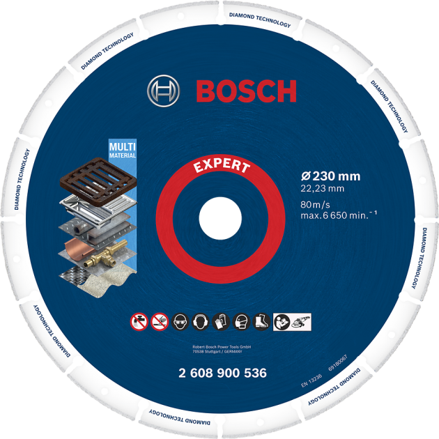 BOSCH EXPERT Диамантен диск за Метал 230x22.23mm