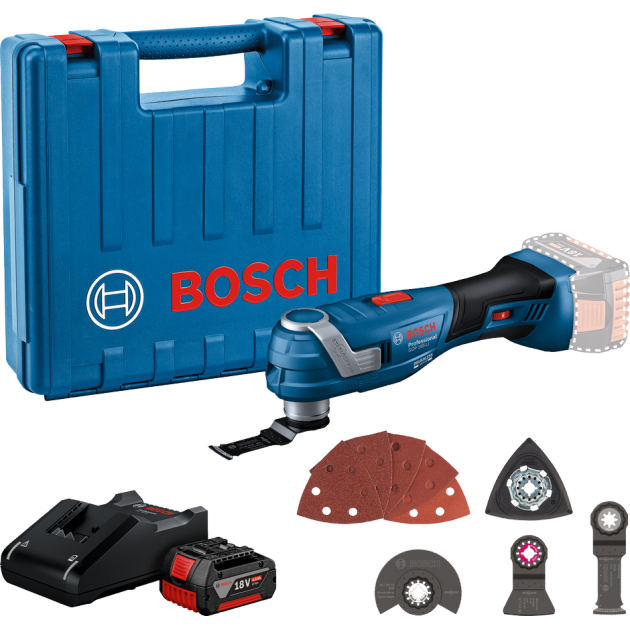 Bosch акумулаторен multi-cutter gop 185-li с 1x4.0ah и зарядно