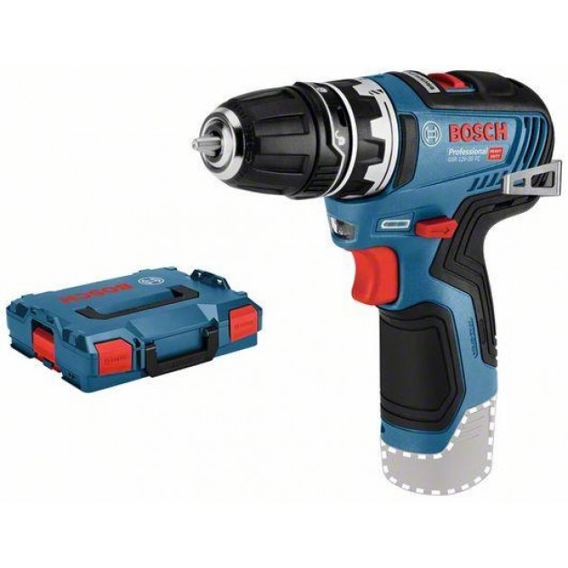 Bosch акумулаторен винтоверт gsr 12v-35 fc solo l-boxx приставка патронник