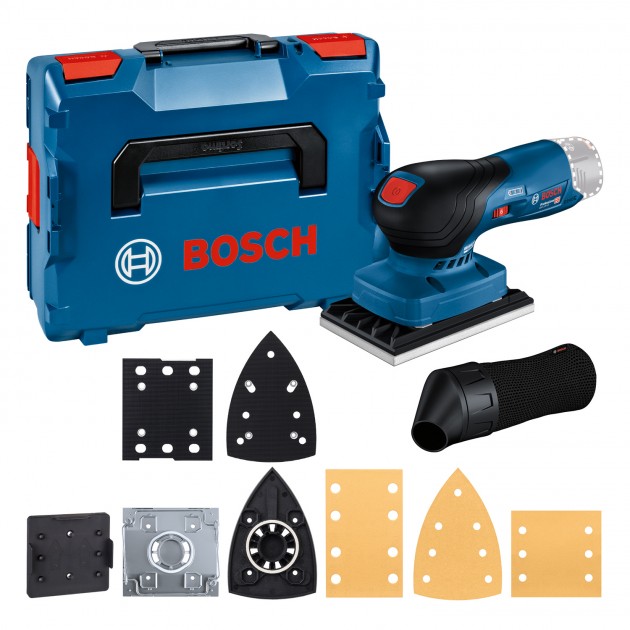 Bosch акумулаторен виброшлайф gss 12v-13 solo с 3 плочи