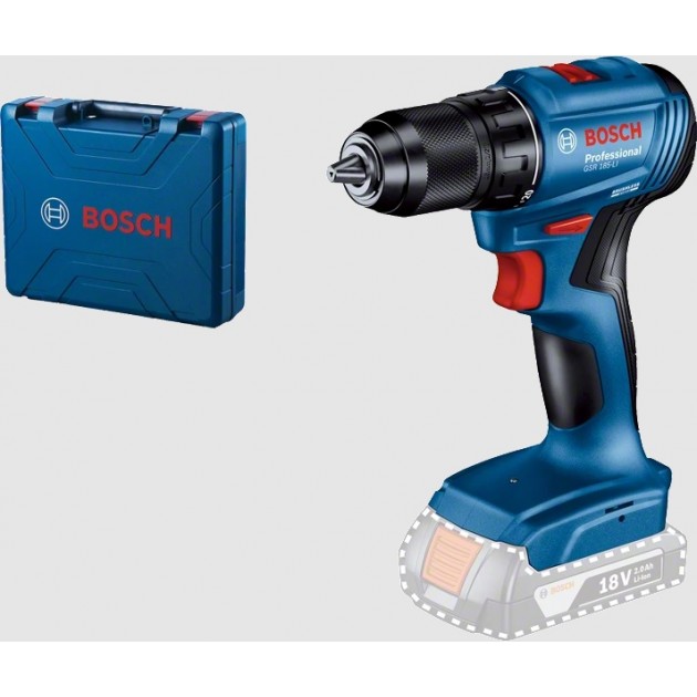 Bosch акумулаторен безчетков винтоверт gsr 185-li solo в куфар