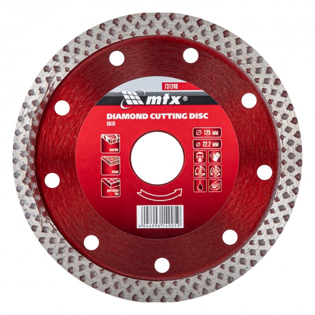 MTX Диамантен диск за сухо рязане, 125х22.23 mm