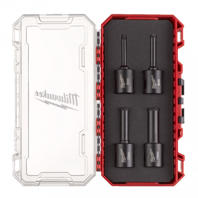 Milwaukee Комплект диамантени боркорони Diamond Max, 6 - 14 mm, M14