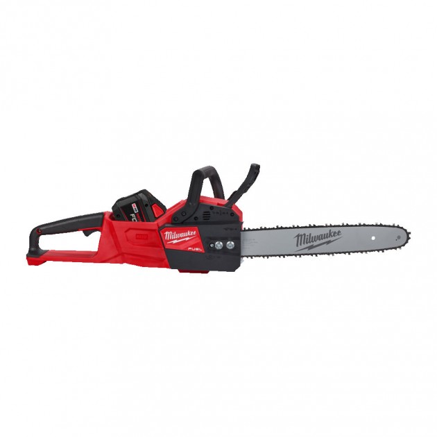 Milwaukee Акумулаторен верижен трион M18 FCHSC-122, 18V, 30 cm, 2 x 12Ah + зарядно устройство