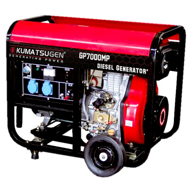 KUMATSUGEN GP7000MP Монофазен дизелов генератор, 5.3 kW с AVR и ел.старт