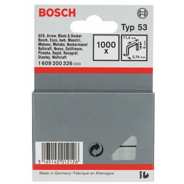 Bosch скоби тип 53-6 mm