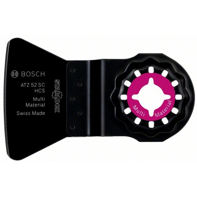 Bosch шабер atz 52 sc hcs multi material 52x26 mm