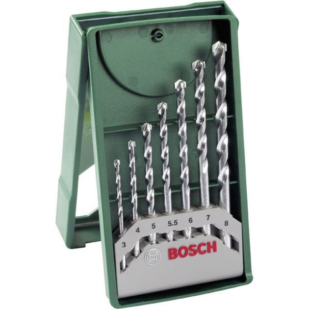 BOSCH Mini x-line свредла за камък комплект, 7 части