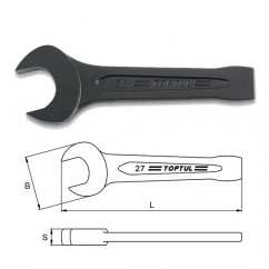 TOPTUL Усилен едностранен гаечен ключ AAEY2424, 24mm