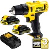 Dewalt акум. винтоверт dcd710d2-qw  10.8 v  2х2 ah