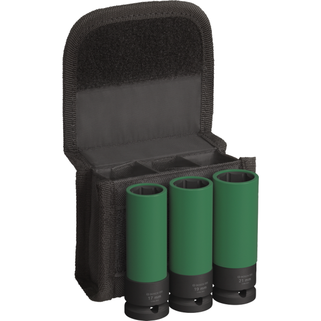 Bosch PRO Комплект удължени ударни вложки 17, 19, 21 mm 1/2"