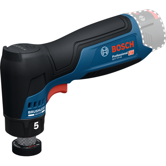Bosch Акумулаторен виброшлайф GSS 12V-32, SOLO