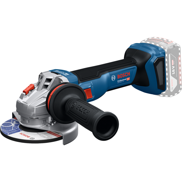 BOSCH Акумулаторен ъглошлайф GWS 18V-11 S, 125 mm, SOLO