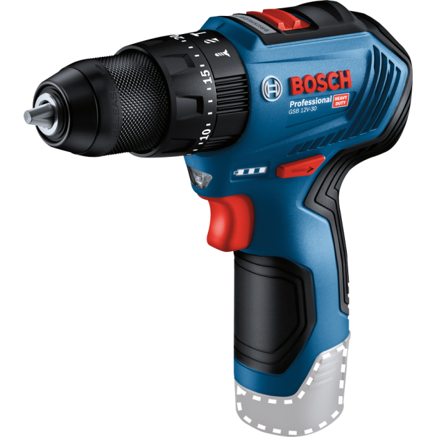 BOSCH Акумулаторен ударно-пробивен винтоверт gsb 12v-30 professional solo