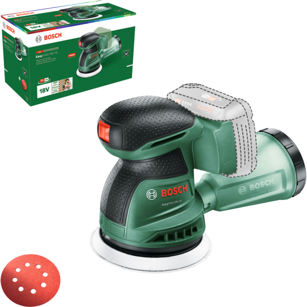 BOSCH Ексцентършлайф EasyOrbit 18V-10, 125mm, SOLO