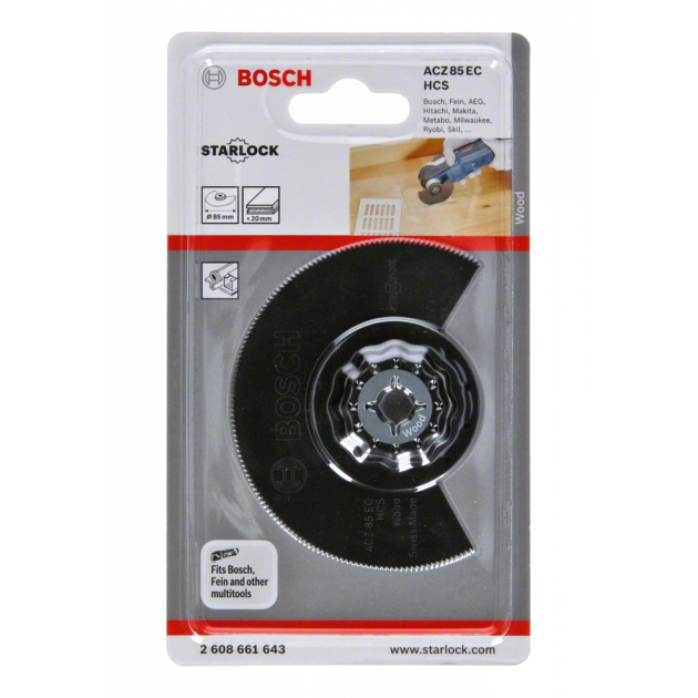 Bosch ACZ 85 EC HCS дърво 85 mm 