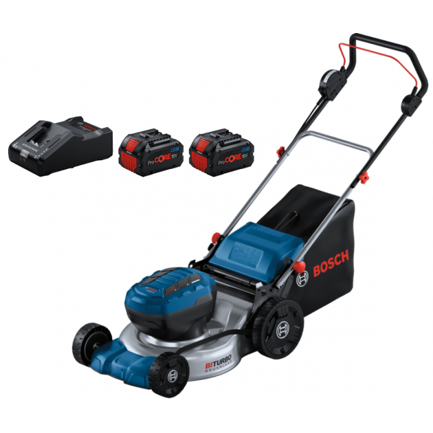 Bosch Акумулаторна косачка GRA 18V2-46 2x18V SOLO + 2x8.0 ProCore и зарядно GAL 18V-160