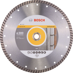 Bosch Диамантен диск за рязане Standard for Universal Turbo, 300x20/25.4x3 mm