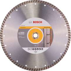 Bosch Диамантен диск за рязане Standard for Universal Turbo, 350x20/25.4x3 mm