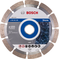 Bosch Диамантен диск за рязане Standart for Stone, 150x22.23x2 mm