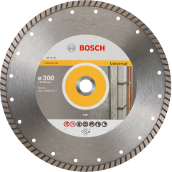 Bosch Диамантен диск за рязане Standard for Universal Turbo, 300x22.23x3 mm