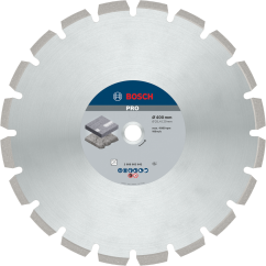 Bosch Диамантен диск за рязане PRO Asphalt, 400x20/25,4х3.2 mm