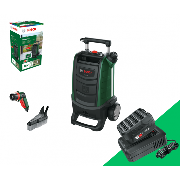 Bosch Акумулаторна водоструйка Fontus 18V, SOLO + Комплект зарядно AL 18V-44 и батерия 18V 4.0 Ah