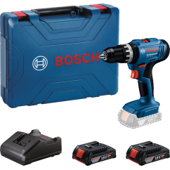 Bosch Акумулаторен ударен винтоверт GSB 18V-25, 18V, 2 x 2.0 Ah + зарядно устройство