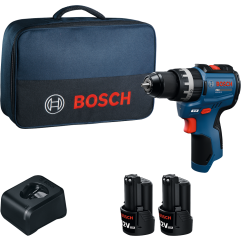 Bosch Акумулаторен ударен винтоверт GSB12V-31, 12V, 2 x 2.0 Ah + зарядно устройство