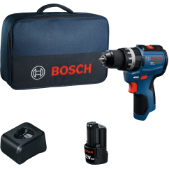 Bosch Акумулаторен ударен винтоверт GSB12V-31, 12V, 1 x 2.0 Ah + зарядно устройство