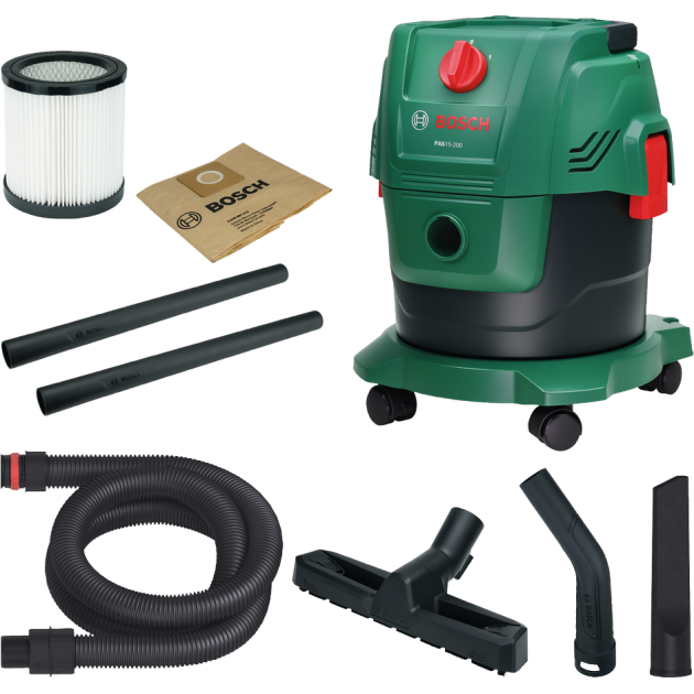 Bosch Прахосмукачка за сухо/мокро PAS 15-200, 1000 W