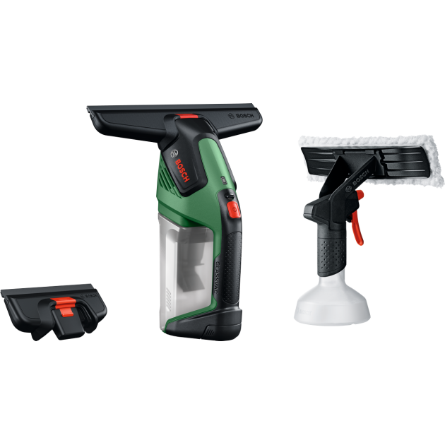 Bosch Акумулаторен уред за почистване на прозорци GLASSVAC 4V + спрей бутилка + допълнително перо
