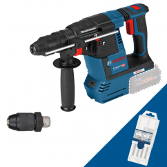BOSCH Акумулаторен перфоратор gbh 18v-26 f solo + ПОДАРЪК Комплект свредла за бeтон 6/8/10 mm