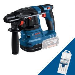 Bosch акумулаторен перфоратор gbh 185 solo + ПОДАРЪК Комплект свредла за бeтон 6/8/10 mm