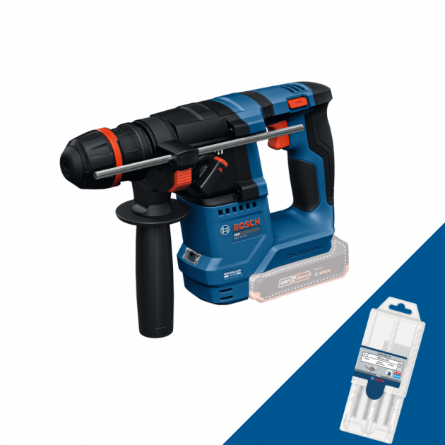 Bosch Акумулаторен перфоратор GBH 18V-18X, 1.5 J, SOLO, ONECHUCK + ПОДАРЪК Комплект свредла за бeтон 6/8/10 mm