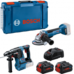 Bosch Акумулаторен комплект GWS 18V-10 + GBH 18V-26 + 2 x 5.5Ah + зарядно устройство 