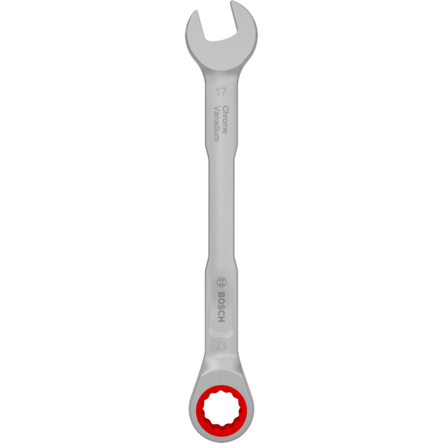 Bosch Комбиниран гаечен ключ с тресчотка, 17 mm