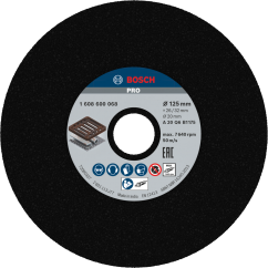 Bosch PRO Шлифовъчен диск за шмиргел Metal, G20, 125x26x20 mm 