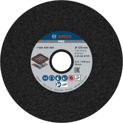Bosch PRO Шлифовъчен диск за шмиргел Metal, G24, 125x26x20 mm 
