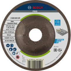 Bosch PRO Шлифовъчен диск Stainless Steel, 115x6x22.23 mm