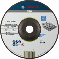 Bosch PRO Шлифовъчен диск Stainless Steel, 180x6x22.23 mm