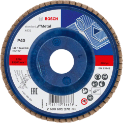 Bosch PRO Ламелен диск X431, G40, 115 mm, прав 