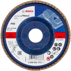 Bosch PRO Ламелен диск X431, G60, 115 mm, прав 