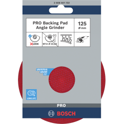 Bosch PRO Опорна подложка X-Lock, 125 mm, закрепване тип велкро