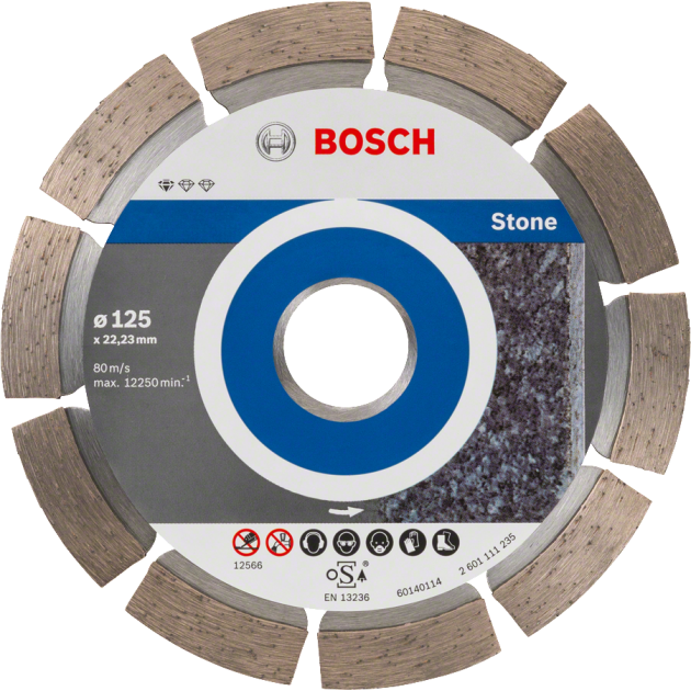Bosch Диамантен диск за рязане Standard for STONE