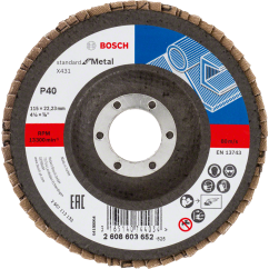 Bosch PRO Ламелен диск X431, G40, 115 mm, конусовиден