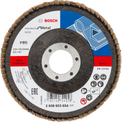 Bosch PRO Ламелен диск X431, G80, 115 mm, конусовиден