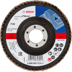 Bosch PRO Ламелен диск X431, G40, 115 mm, прав