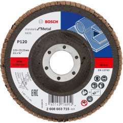 Bosch PRO Ламелен диск X431, G120, 115 mm, прав